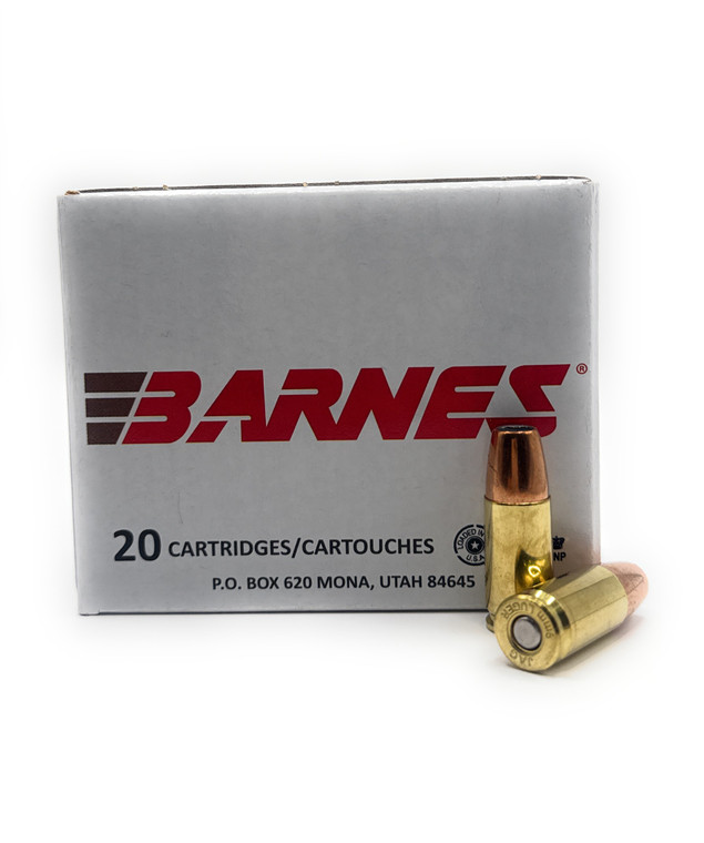 Barnes Bullets 9mm Luger 115 Grain Semi Jacketed Hollow Point (SJHP) Ammo