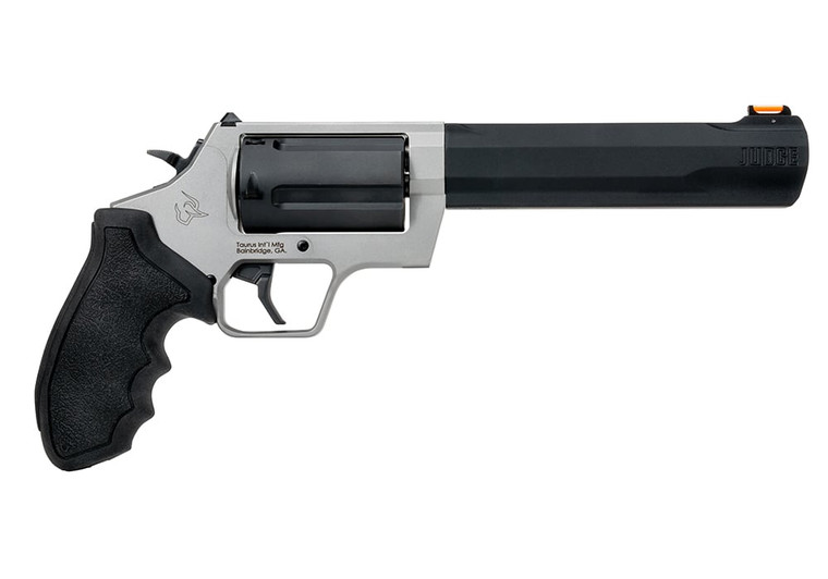 Taurus Judge 45 Long Colt/410 Gauge 5 Shot Revolver, Steel Frame & Cylinder, Rubber Grip