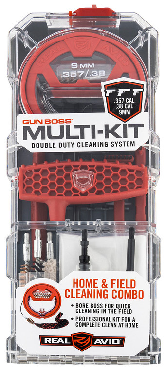Real Avid Gun Boss .357/.38/9mm Handgun Cleaning Kit