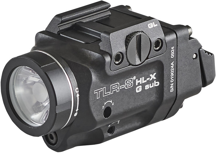 Streamlight TLR-8  HL-X G Sub USB Light for Glock 43x/48, 1,000 Lumens, Green Laser, Black