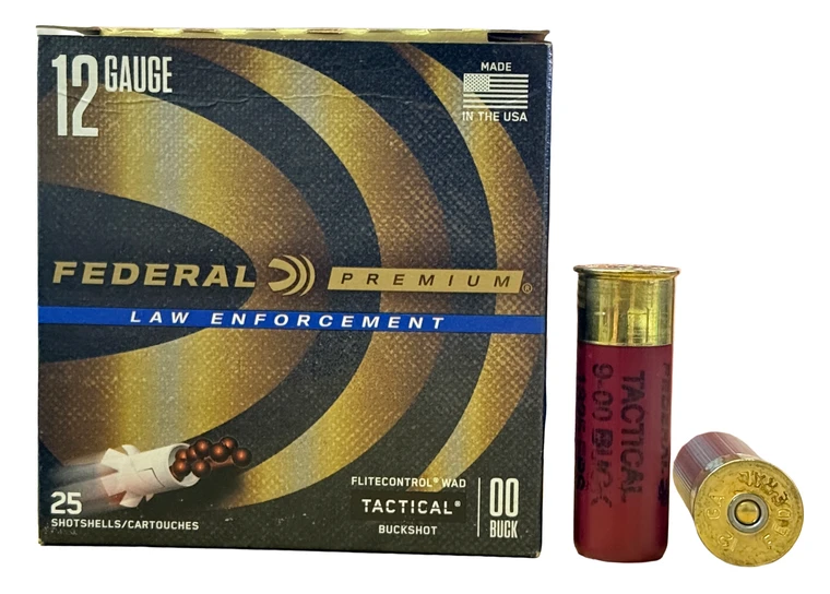 Federal LE Premium 12 Gauge 2-3/4" 9 Pellet 00 Buckshot Ammo