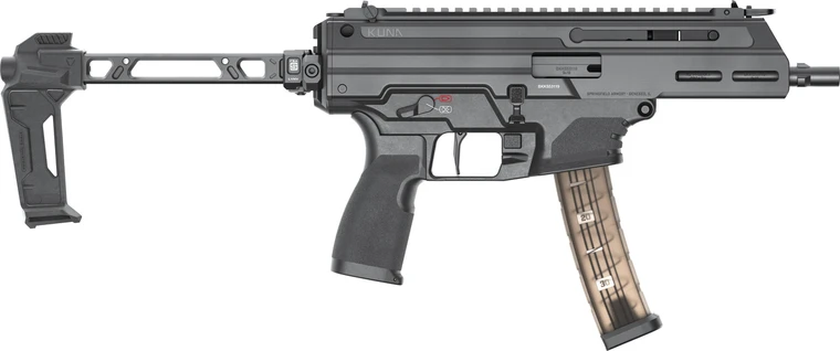Springfield Armory Kuna Tri-Lug 9mm 30rd Pistol, Strike Industries FSA Brace,  Black