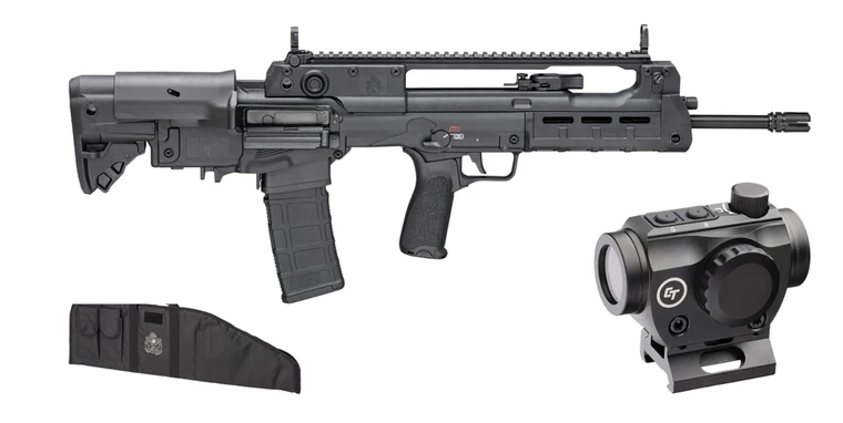 Springfield Hellion 5.56 30rd Bullpup Rifle, 18" Barrel, CT Optic, Range Bag (Gear Up Bundle)