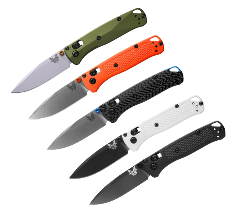 Benchmade Mini Bugout Axis Lock Knife, 2.82" Drop-Point Blade