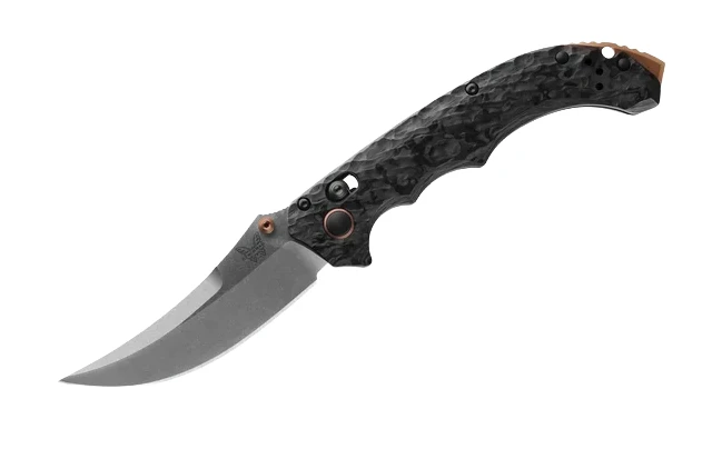 Benchmade Mini Bedlam Axis Lock Carbon Fiber Knife, 3.45" SS Blade