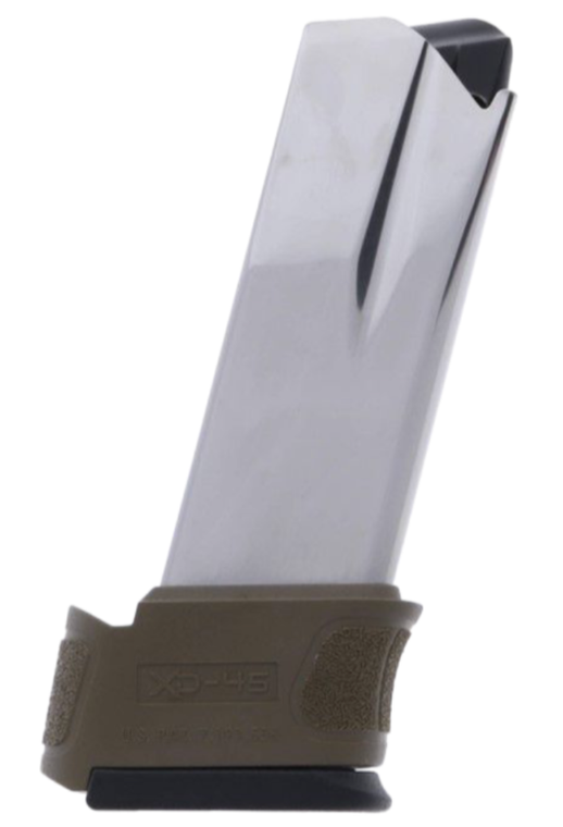 Springfield Armory XD Mod.2 Sub-Compact .45 ACP 13-Round Magazine, Extended Sleeve, FDE