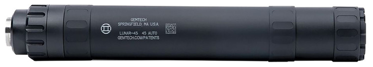 Gemtech Lunar-45 45 ACP Suppressor, .578-28 TPI, Black