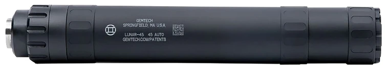 Gemtech Lunar-45 45 ACP Suppressor, .578-28 TPI, Black