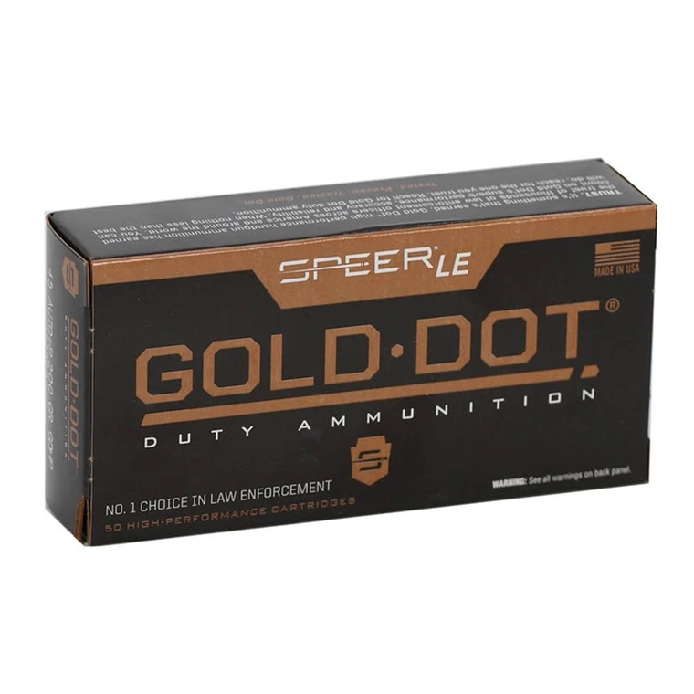 Speer Gold Dot LE Duty 45 ACP +P 200 Grain Jacketed Hollow Point (JHP) Ammo