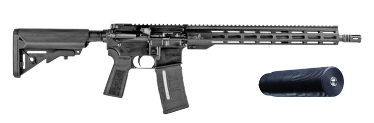 IWI US Zion-15 30rd 5.56mm AR-15, 16" Barrel, B5 Furniture, Black + Sonicore Rekkr DT .223/5.56 Suppressor