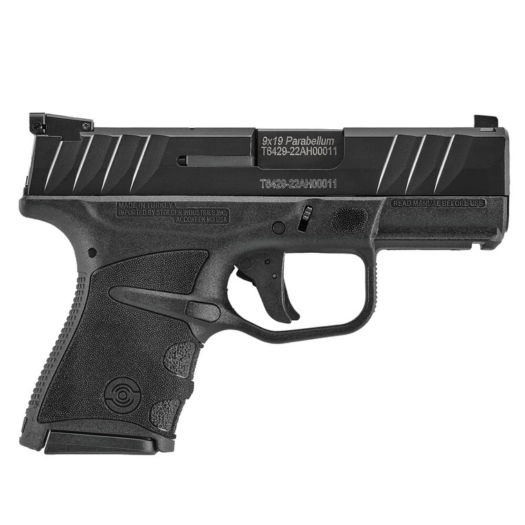 Stoeger STR-9MC 9mm 10rd OR Micro-Compact Pistol, Black,  Includes (1) 13rd Mag and (3) 10rd Mags