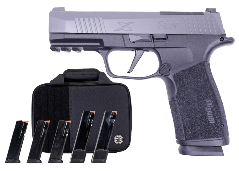 Sig Sauer P365 X-MACRO TACPRO 21rd 9mm OR Pistol, 3.7" Barrel, Gray