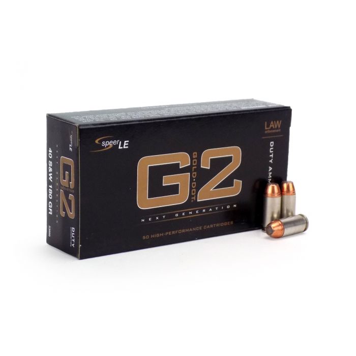 Speer Gold Dot G2 .40 S&W 180 Grain Jacketed Hollow Point