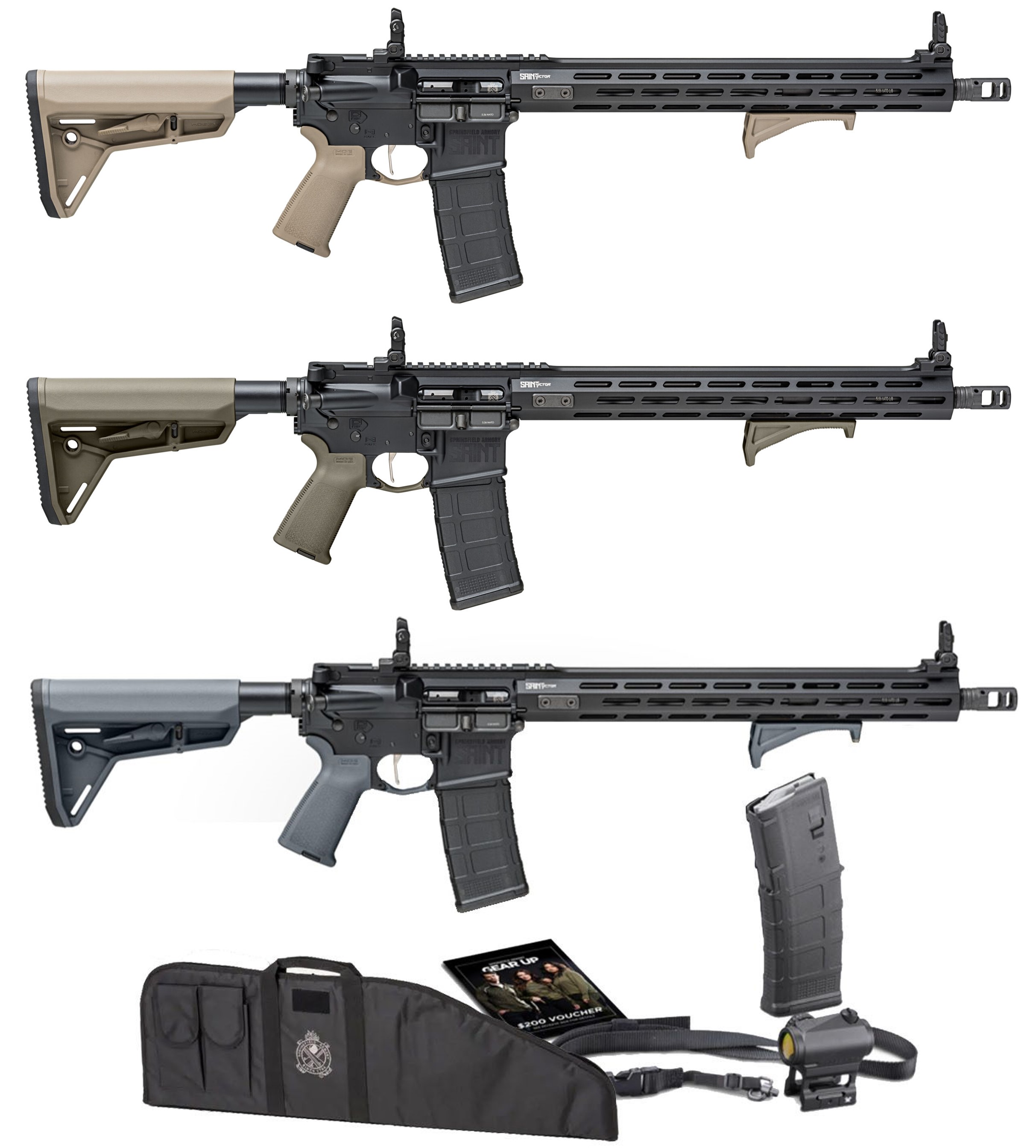 Springfield Saint Victor 5.56mm AR-15 Gear Up Rifle Package with