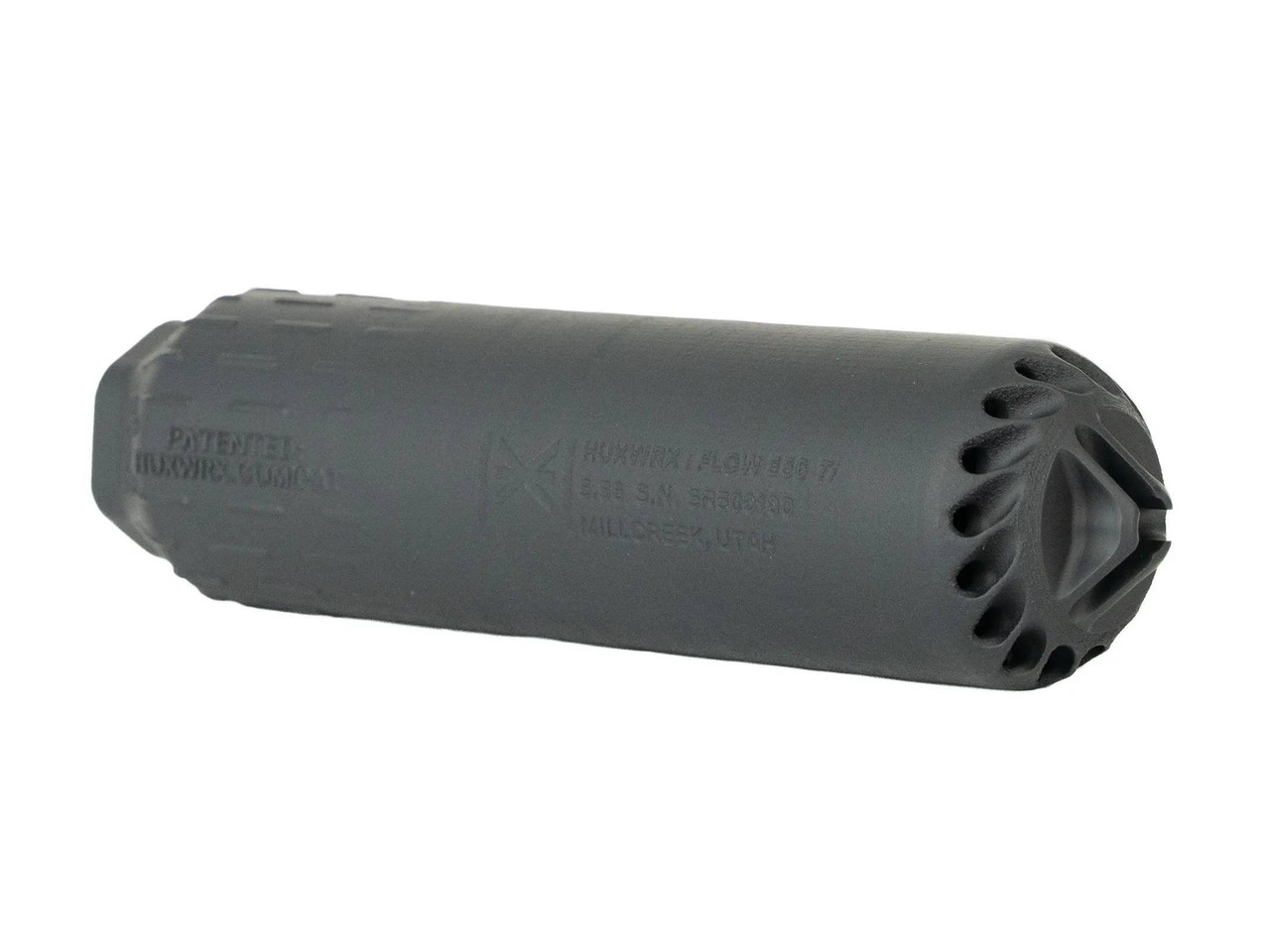 Huxwrx FLOW 556 Ti, Titanium, Lightweight, Durable Suppressor +
