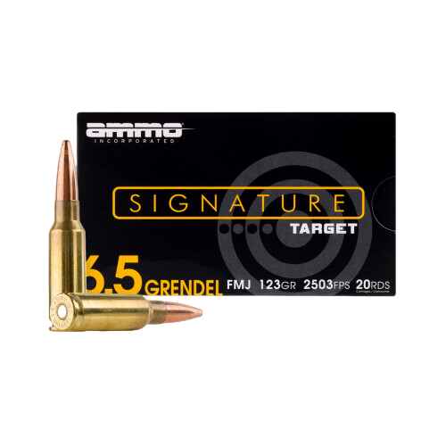 邦楽 ammo CD Ammo Inc Signature 6.5 Grendel 123 Grain Full Metal Jacket