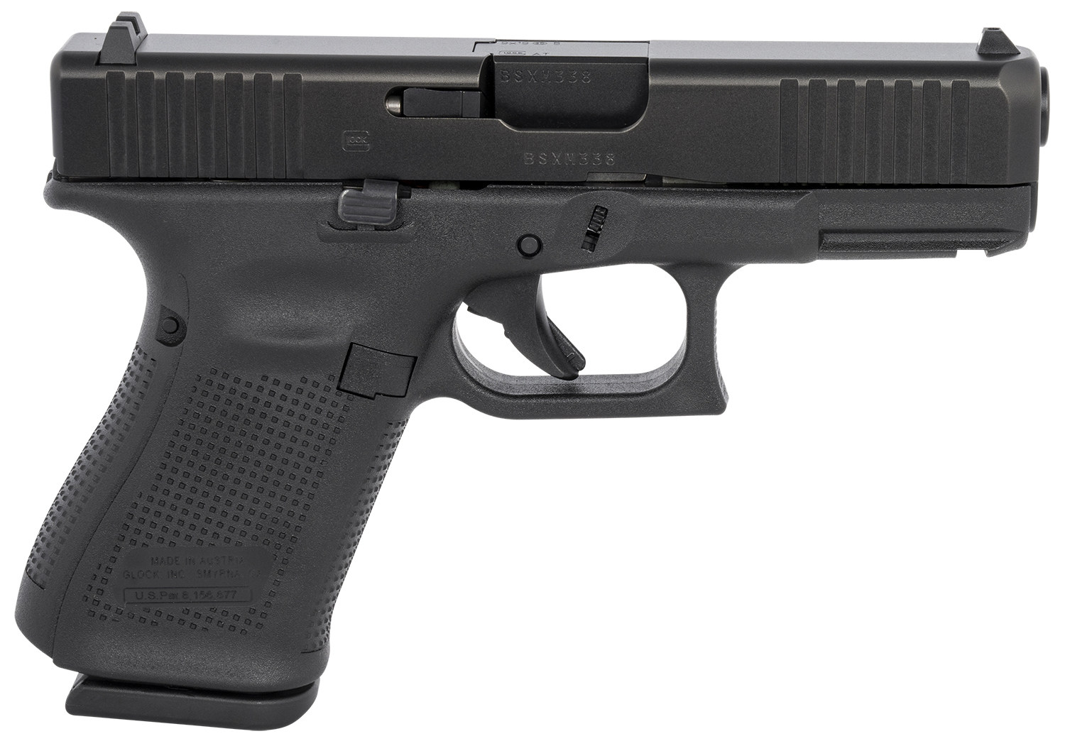 Glock 19 Gen5 USA 9mm 15rd Pistol, 4.02