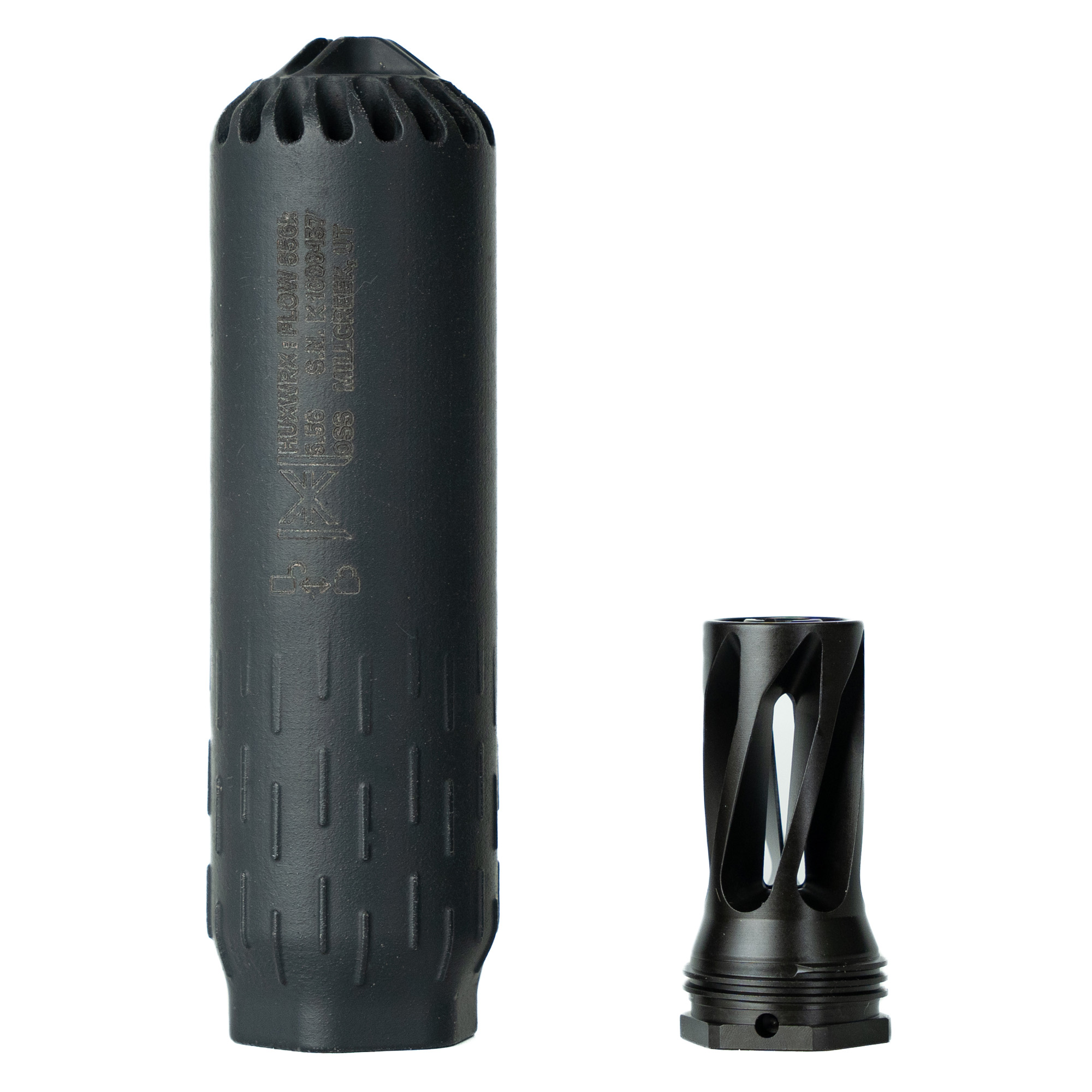 HUXWRX Flow 556K Suppressor + QD Flash Hider – Black