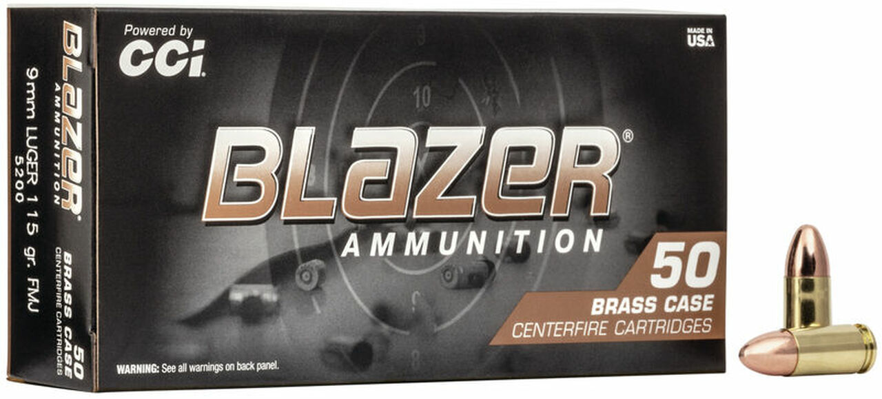 CCI Blazer Brass Luger Free Shipping FMJ Ammo