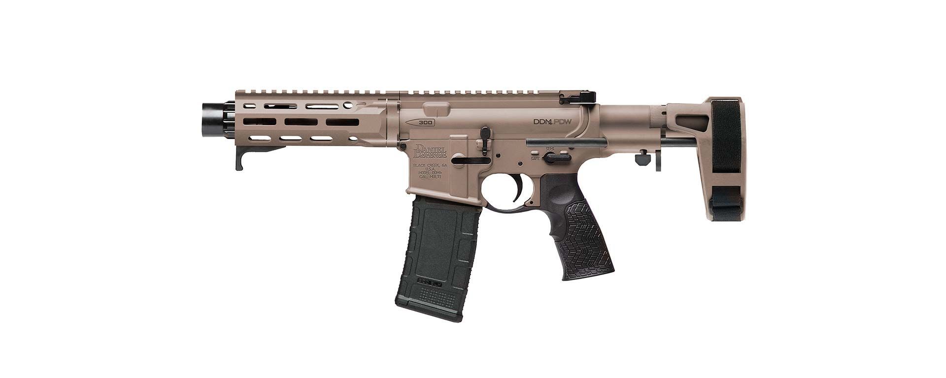 Daniel Defense 02-088-05075-047 DEF DDM4 PDW Pistol .300 AAC 7" 32rd