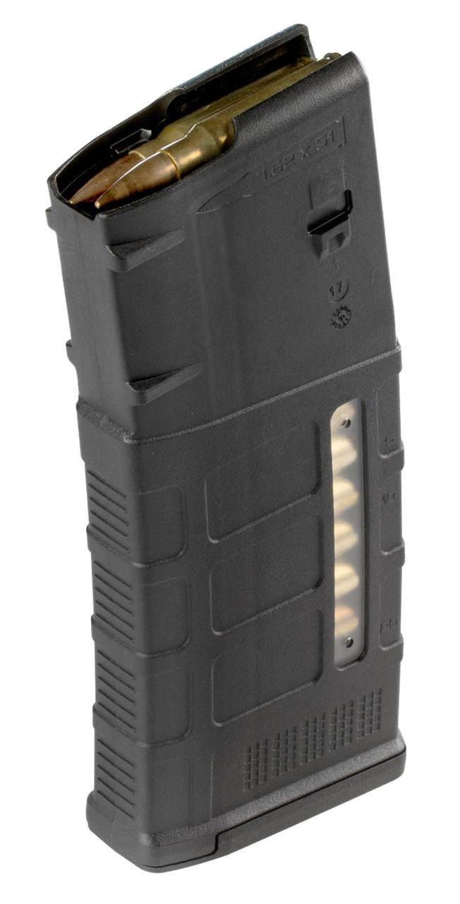 Magpul MAG292BLK PMAG GEN M3 Black Detachable with Capacity Window 25rd 308 Win 762x51mm NATO for AR10 SR25