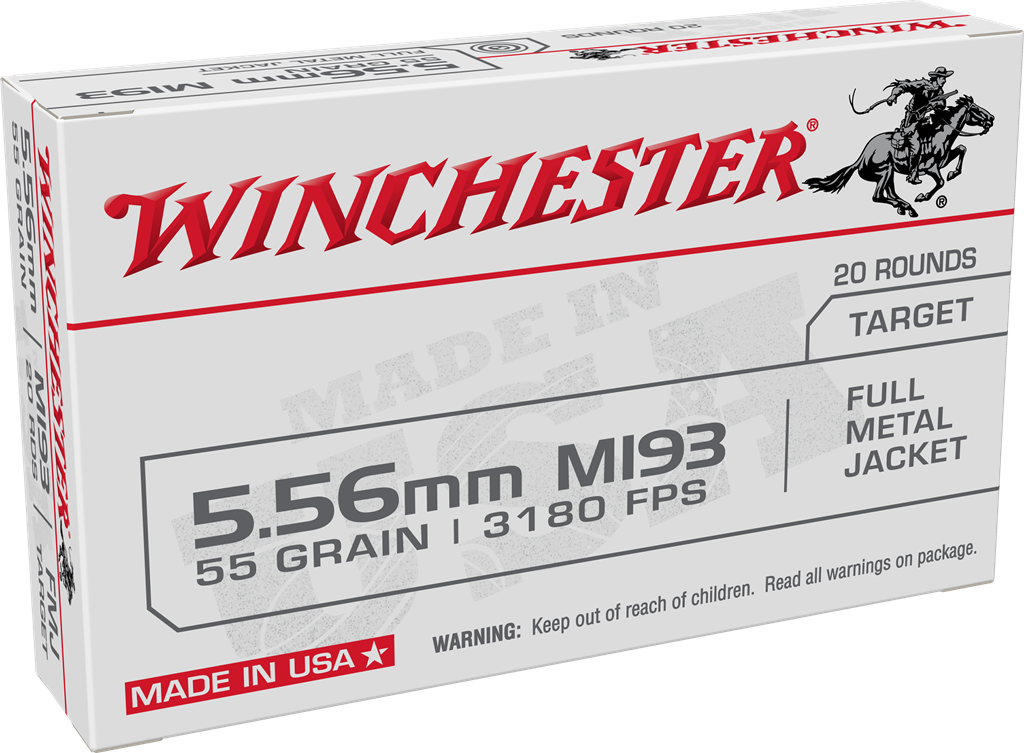 Bulk Winchester WM193K USA M193 Lead Core Free Shipping FMJ Ammo