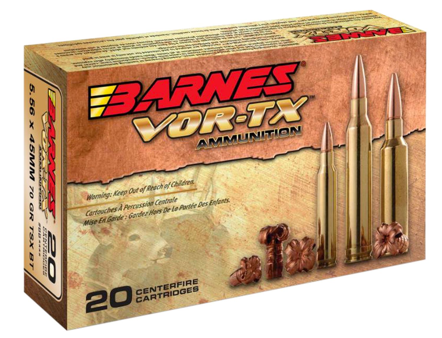 BARNES VOR-TX BOAT TAIL Free Shipping TSX Ammo