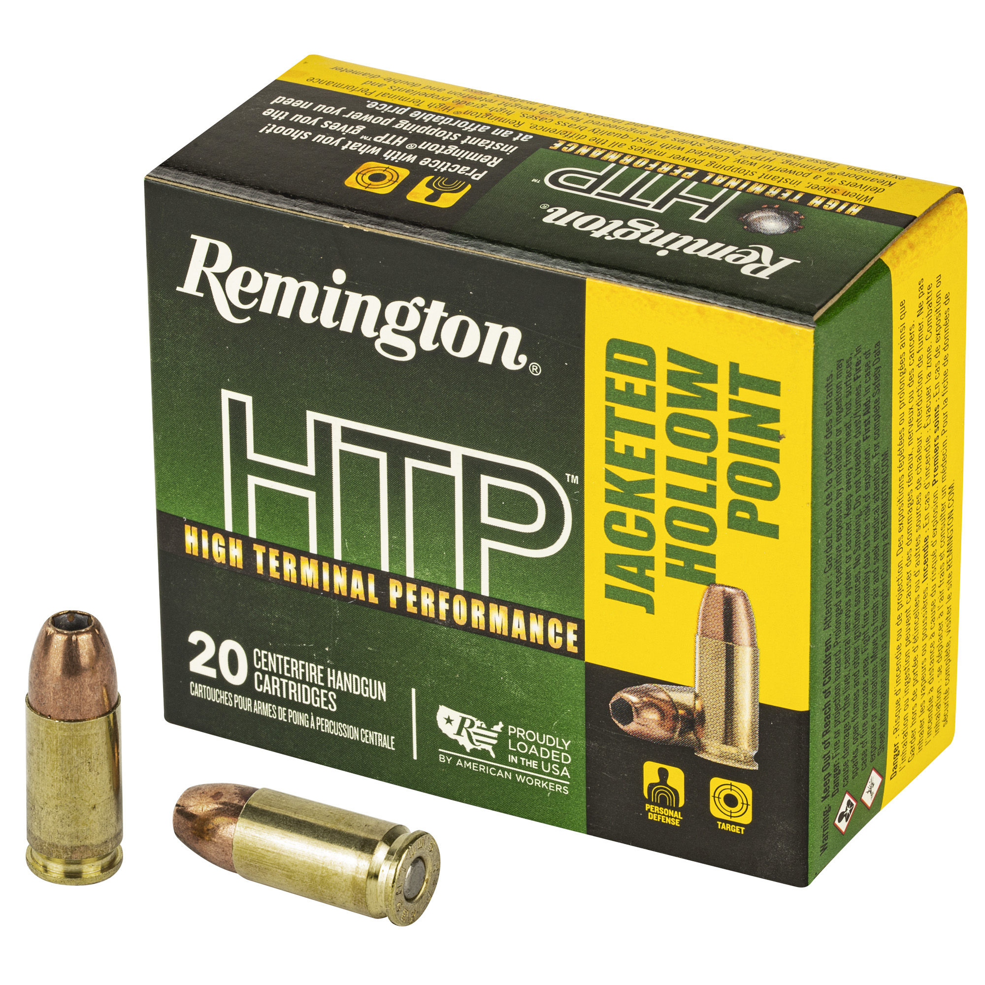 Remington High Terminal Performance Luger JHP Ammo