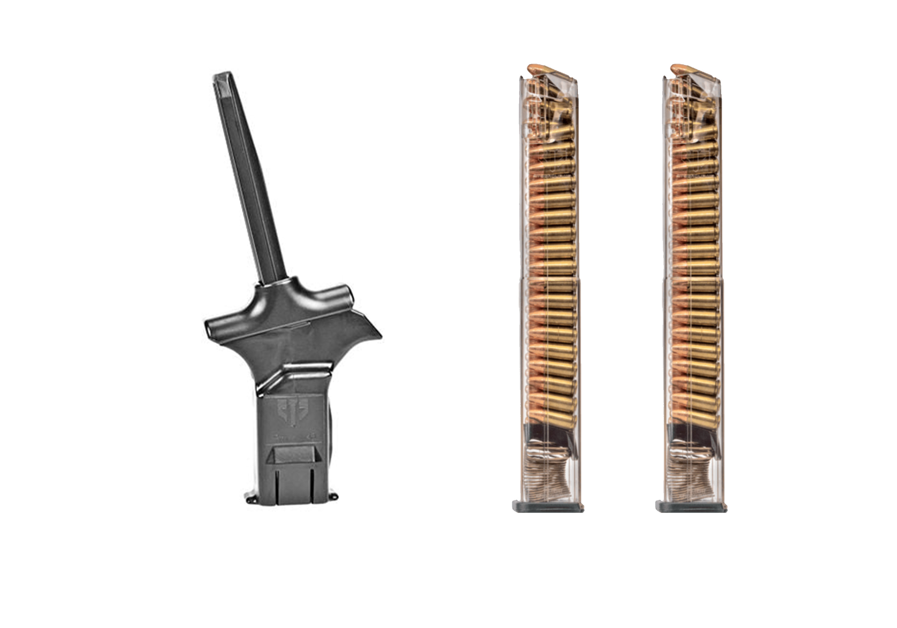 Package Deal - ETS 9mm/.40 Caliber Universal Speed Loader + 2 ETS Glock Magazines