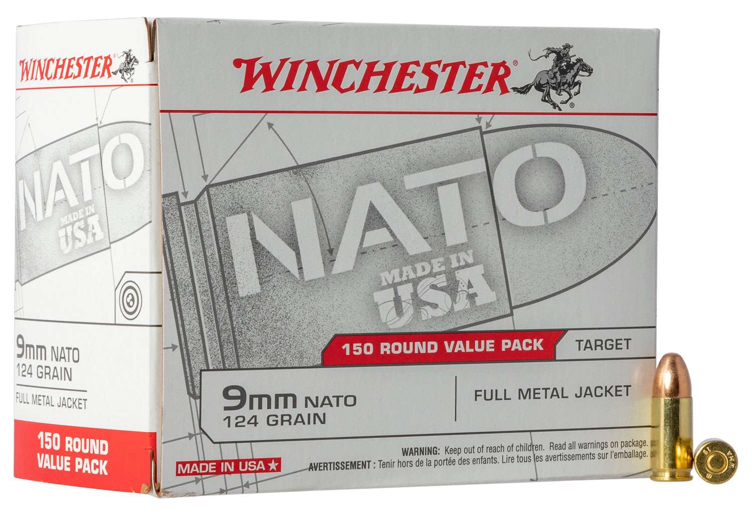 Bulk Winchester FMJ Ammo