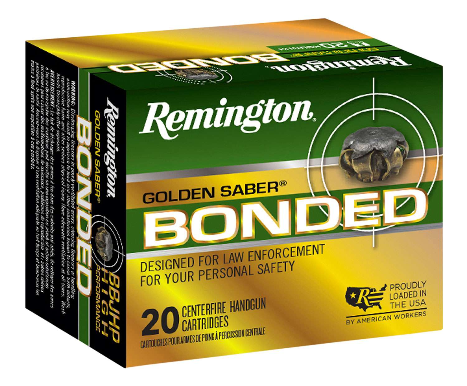 Remington Golden Saber Bonded BJHP Ammo