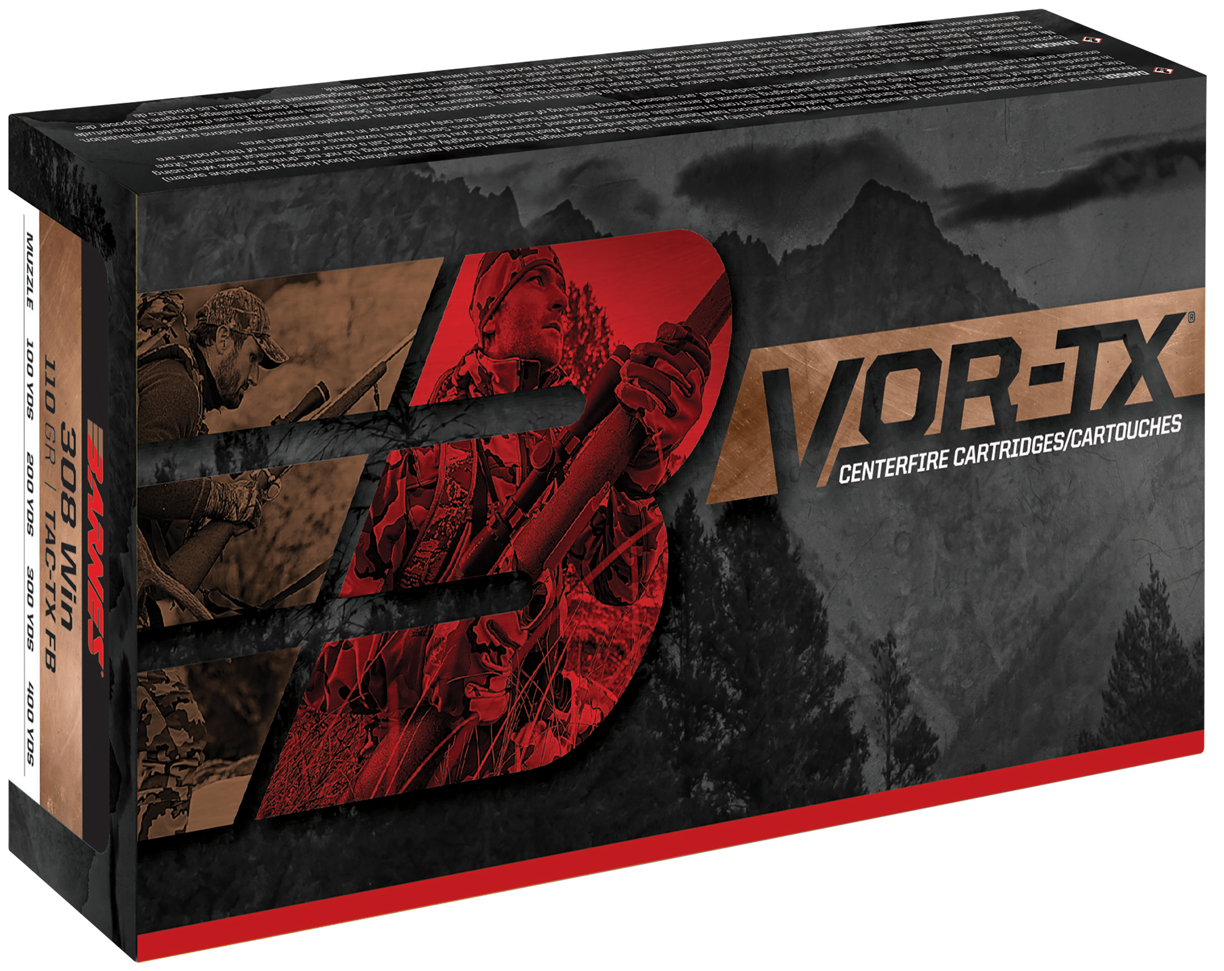 450 Bushmaster Ammo - Barnes VOR-TX Centerfire Tipped Flat Base TSX Barnes VOR-TX Centerfire Tipped Flat Base TSX Ammo