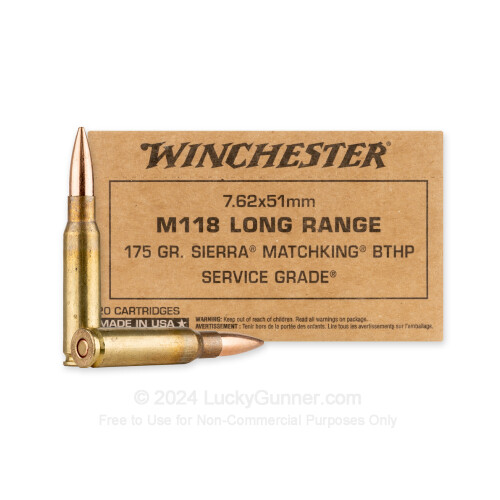 Service Grade Sierra MatchKing Boat Tail HP Ammo
