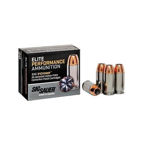 Sig Sauer Elite V-Crown Luger JHP Ammo