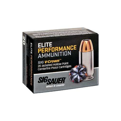Sig Sauer Elite V-Crown JHP Ammo
