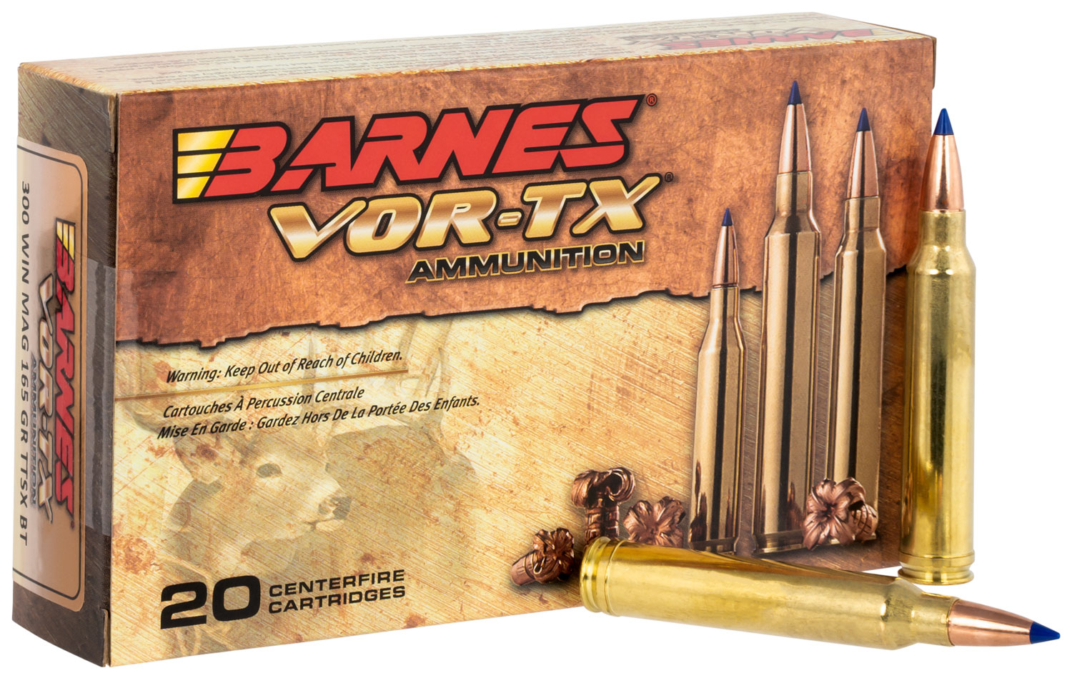 300 Win Mag Ammo - Barnes VOR-TX Tipped Boat Tail TSX Barnes VOR-TX Tipped Boat Tail TSX Ammo