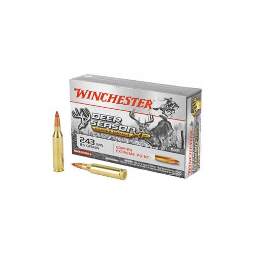 243 Win Ammo - Deer Season Winchester Copper Extreme Point Deer Season Winchester Copper Extreme Point Ammo