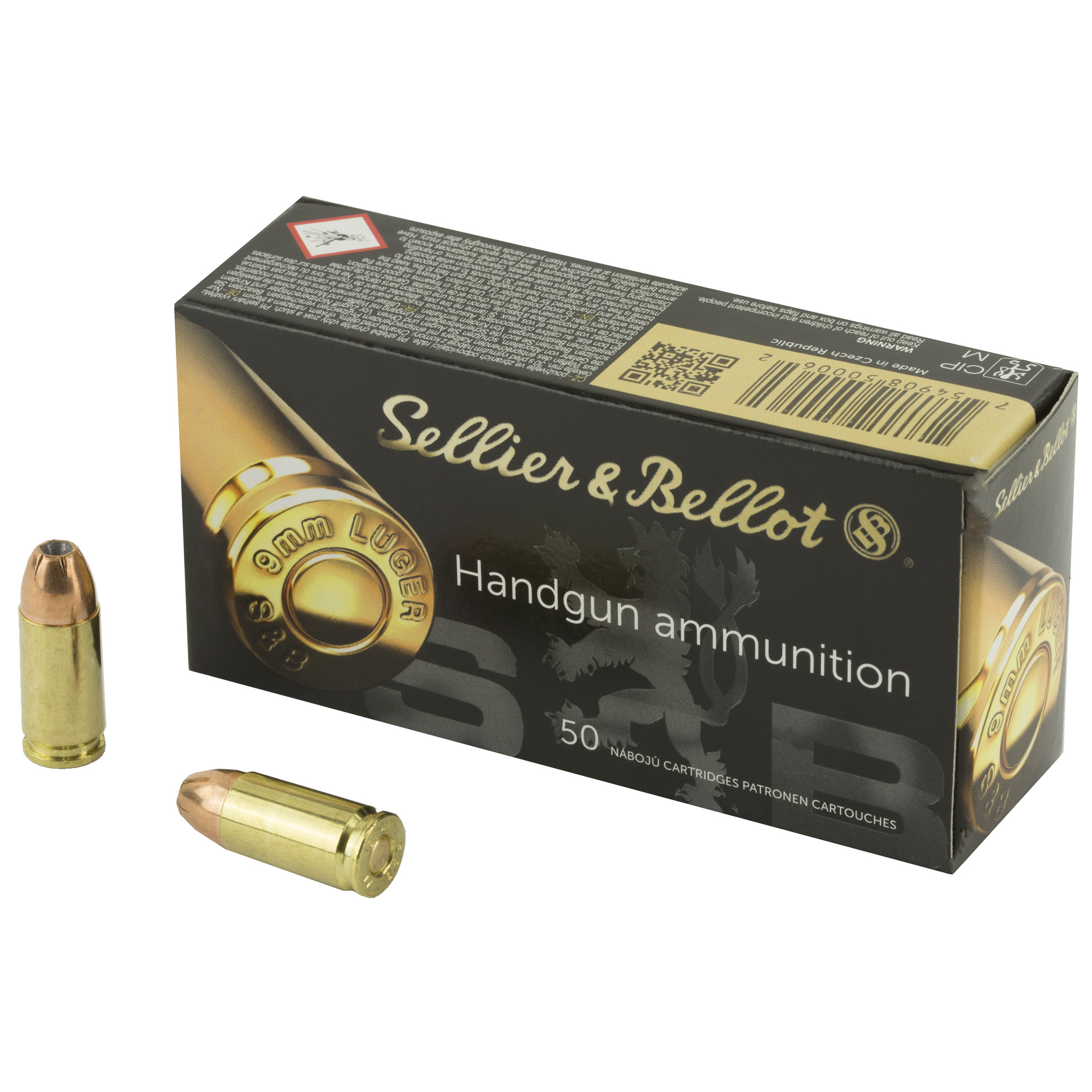 Sellier & Bellot Luger JHP Ammo
