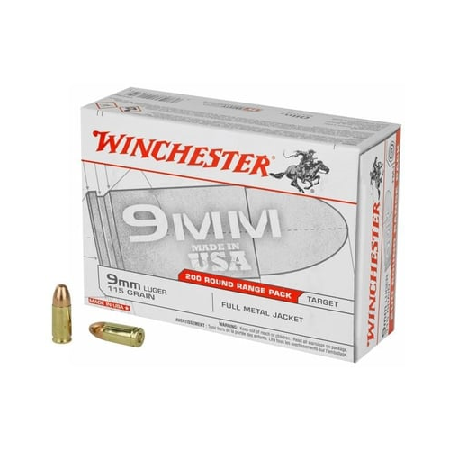 Bulk Winchester USA Luger FMJ Ammo