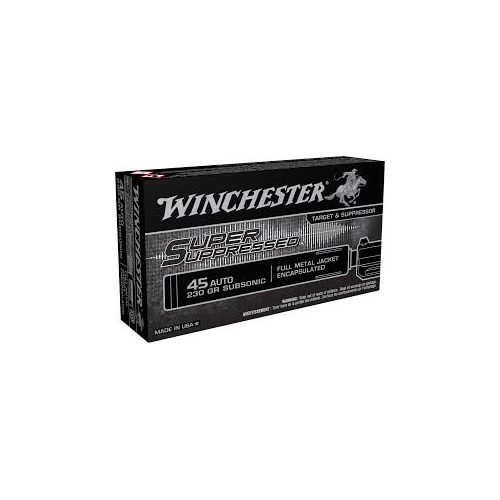 Winchester Super Suppressed Subsonic FMJ Ammo