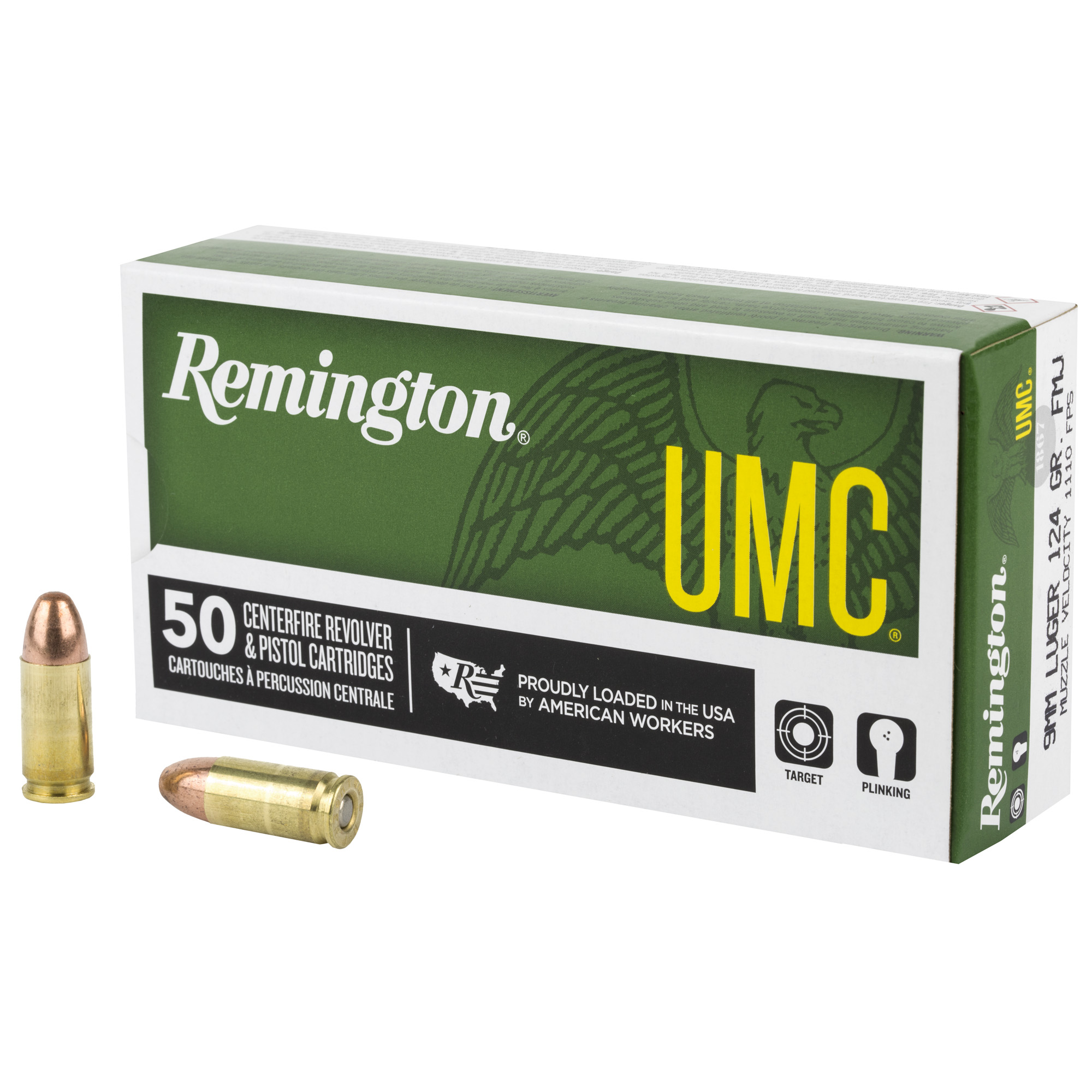 Bulk Remington UMC Luger FMJ Ammo
