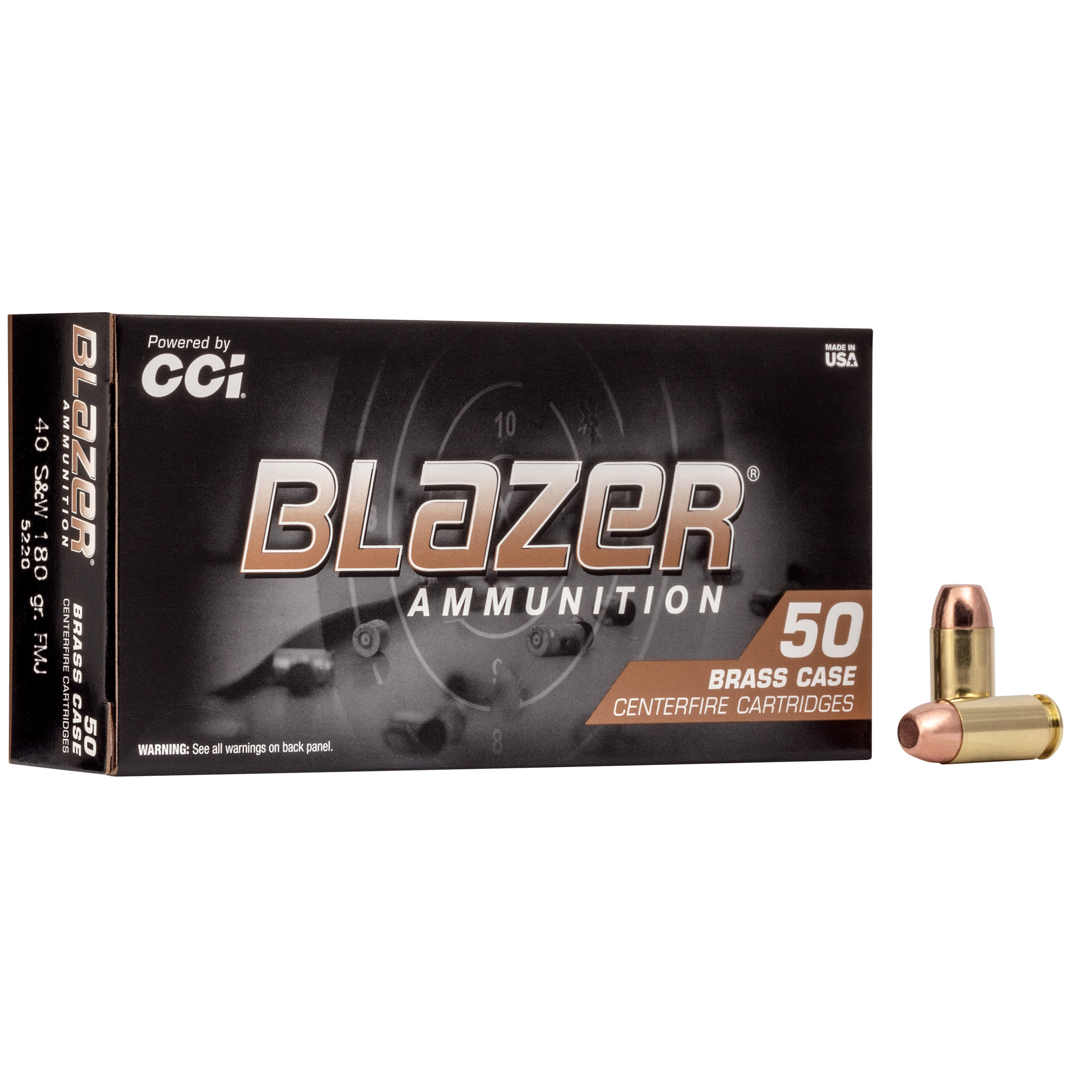 CCI Blazer Brass FMJ Ammo