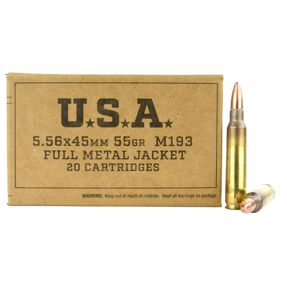 5.56 NATO Ammo - Winchester USA FMJ Winchester USA FMJ Ammo