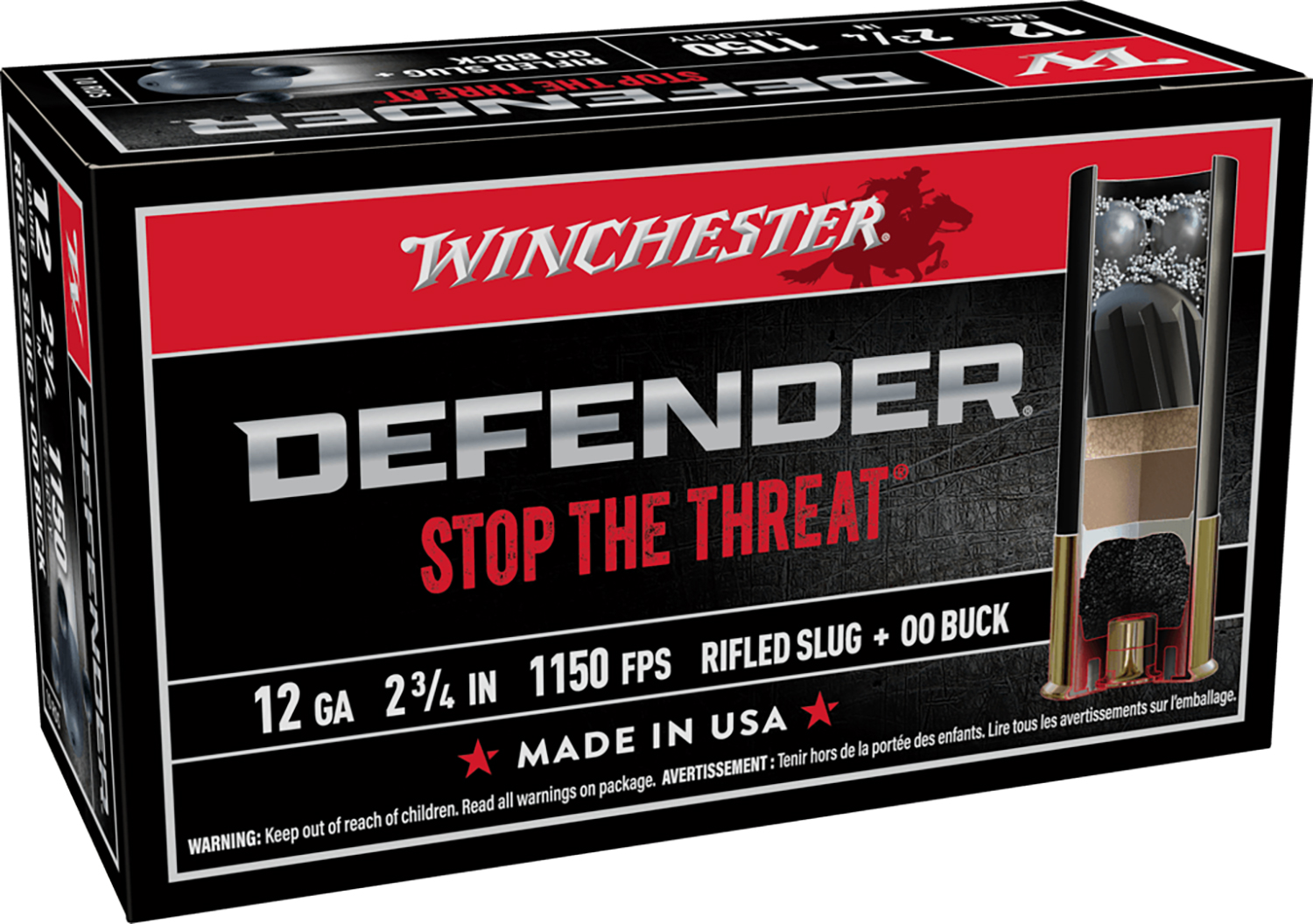 Winchester Defender Combo Buck 1oz Ammo