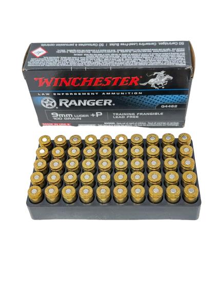 Winchester Luger Frangible Training +P Ammo