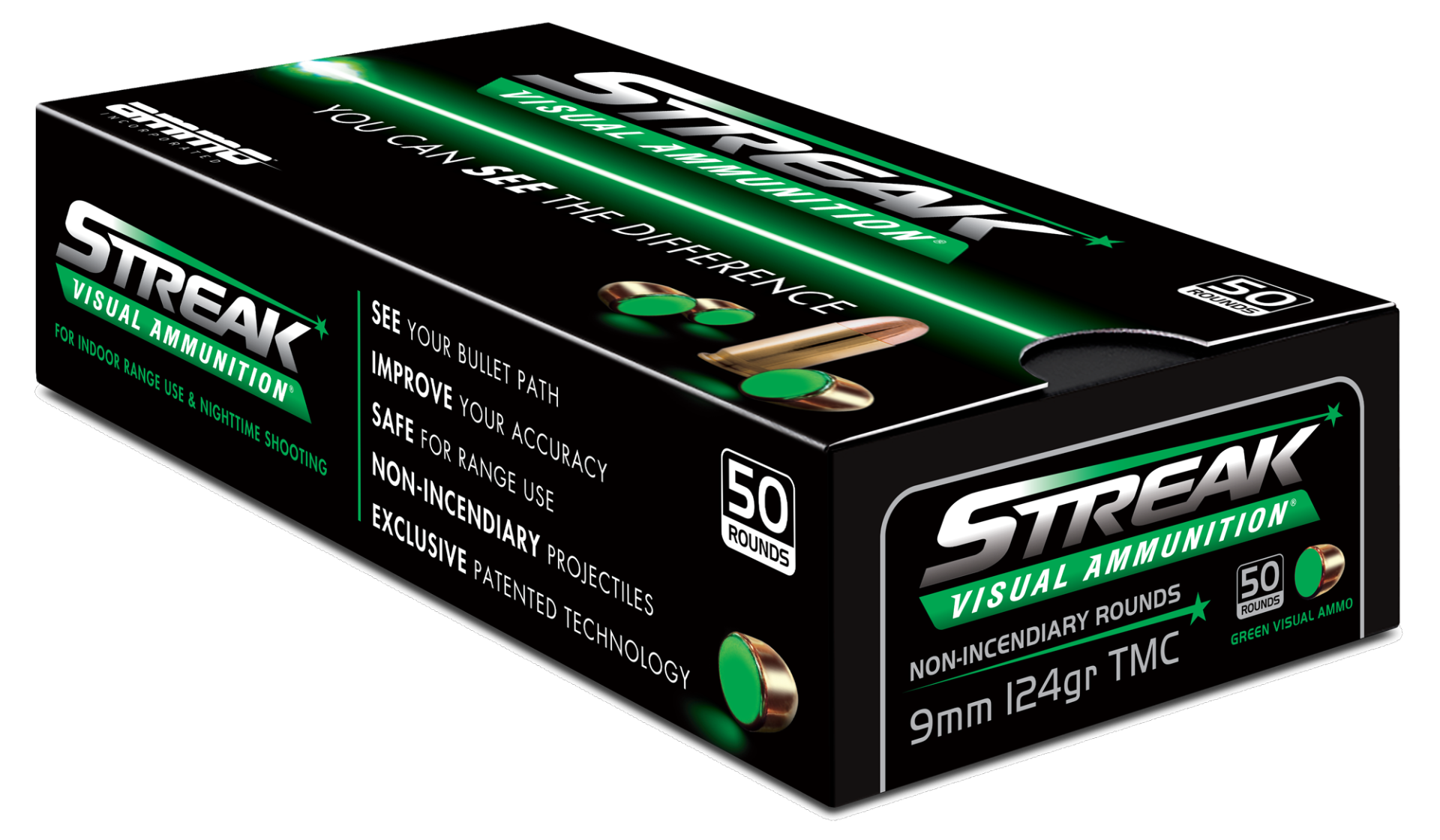 Bulk Inc Luger Streak Visual TMJ Ammo