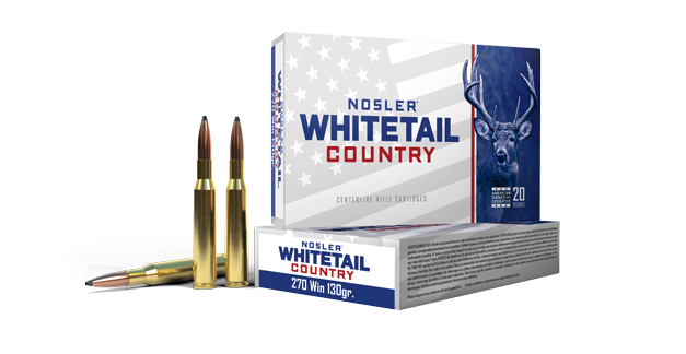 270 Win Ammo - Nosler Whitetail Country Solid Base Ammo SP Nosler Whitetail Country Solid Base SP Ammo
