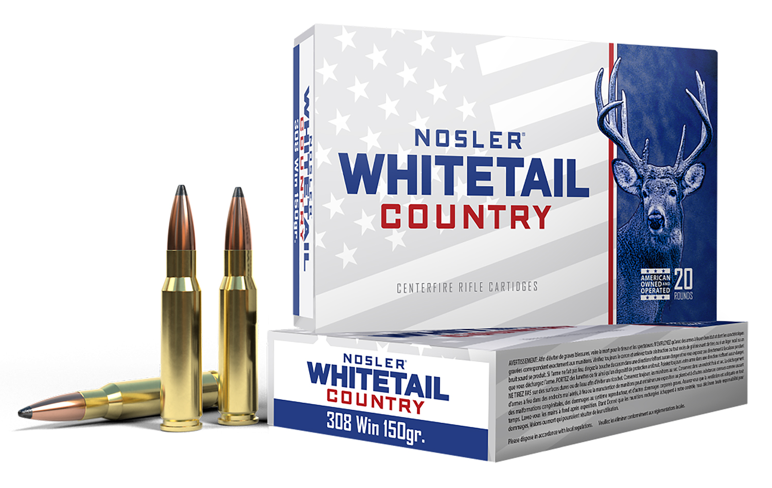 Nosler Whitetail Country Solid Base SP Ammo