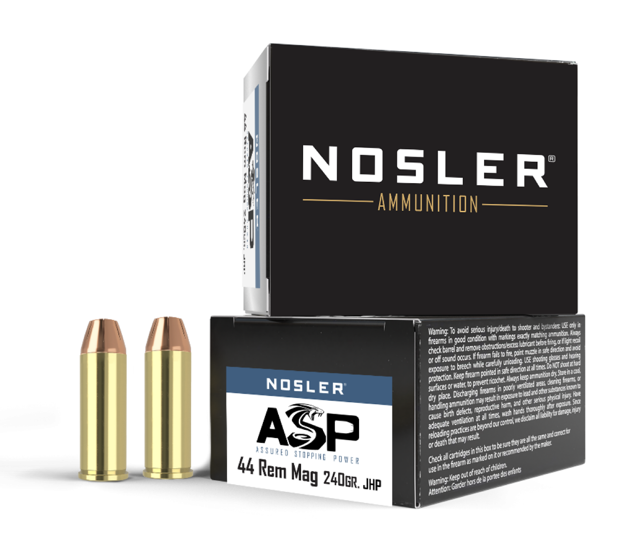 Nosler ASP Rem JHP Ammo