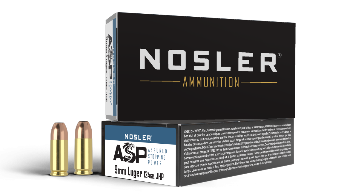 9mm Ammo - Bulk Nosler ASP Ammo JHP Bulk Nosler ASP JHP Ammo